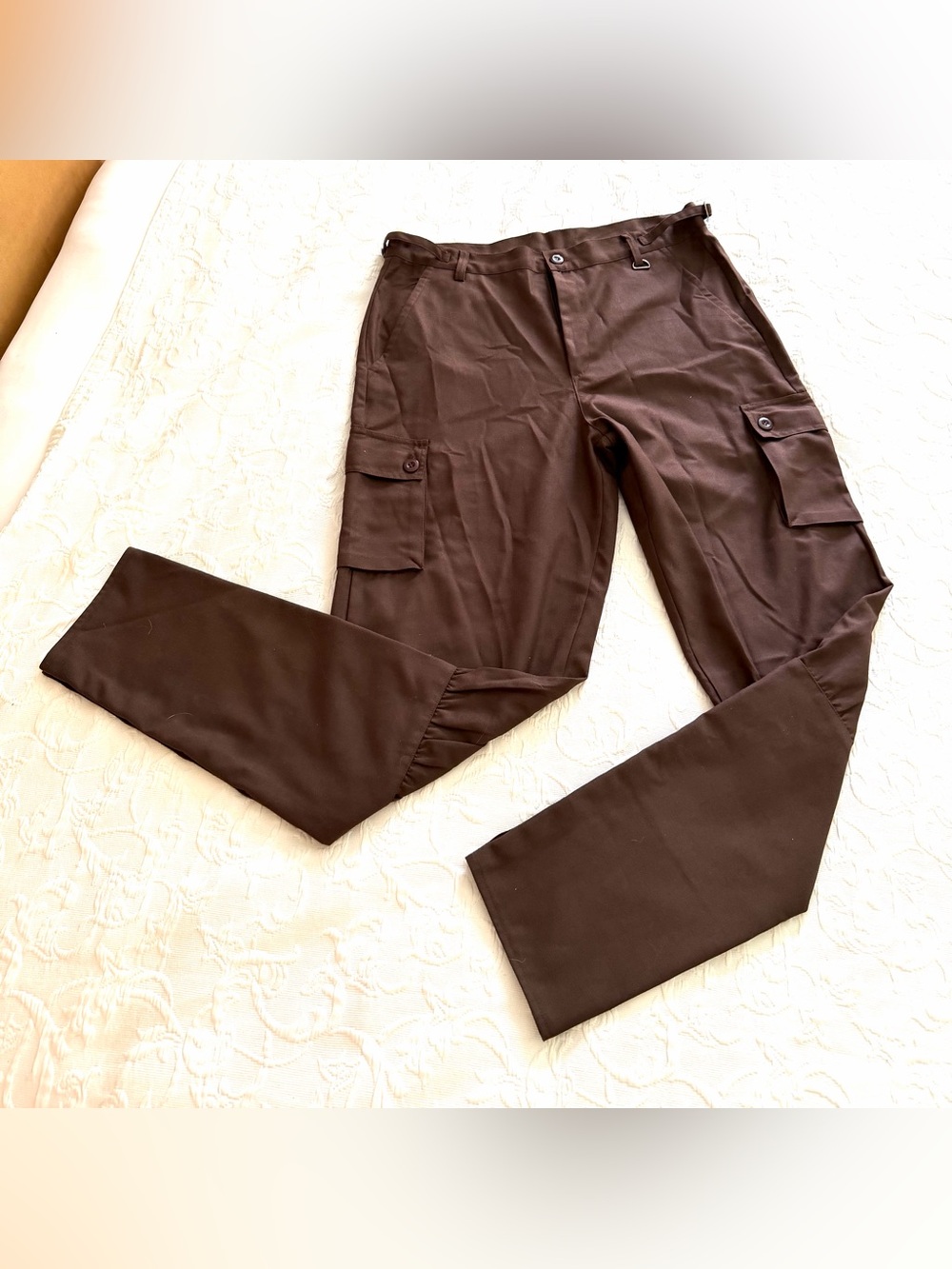 The Pirate Dressing Brown Pop Kiss Pants Cosplay Costume Halloween Sz M